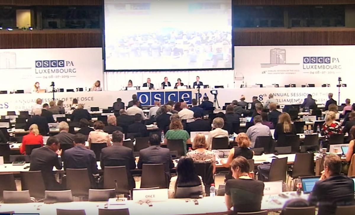 В ОБСЄ відхилили поправку Росії в резолюцію щодо Донбасу та Криму В ОБСЄ відхилили поправку Росії в резолюцію щодо Донбасу та Криму