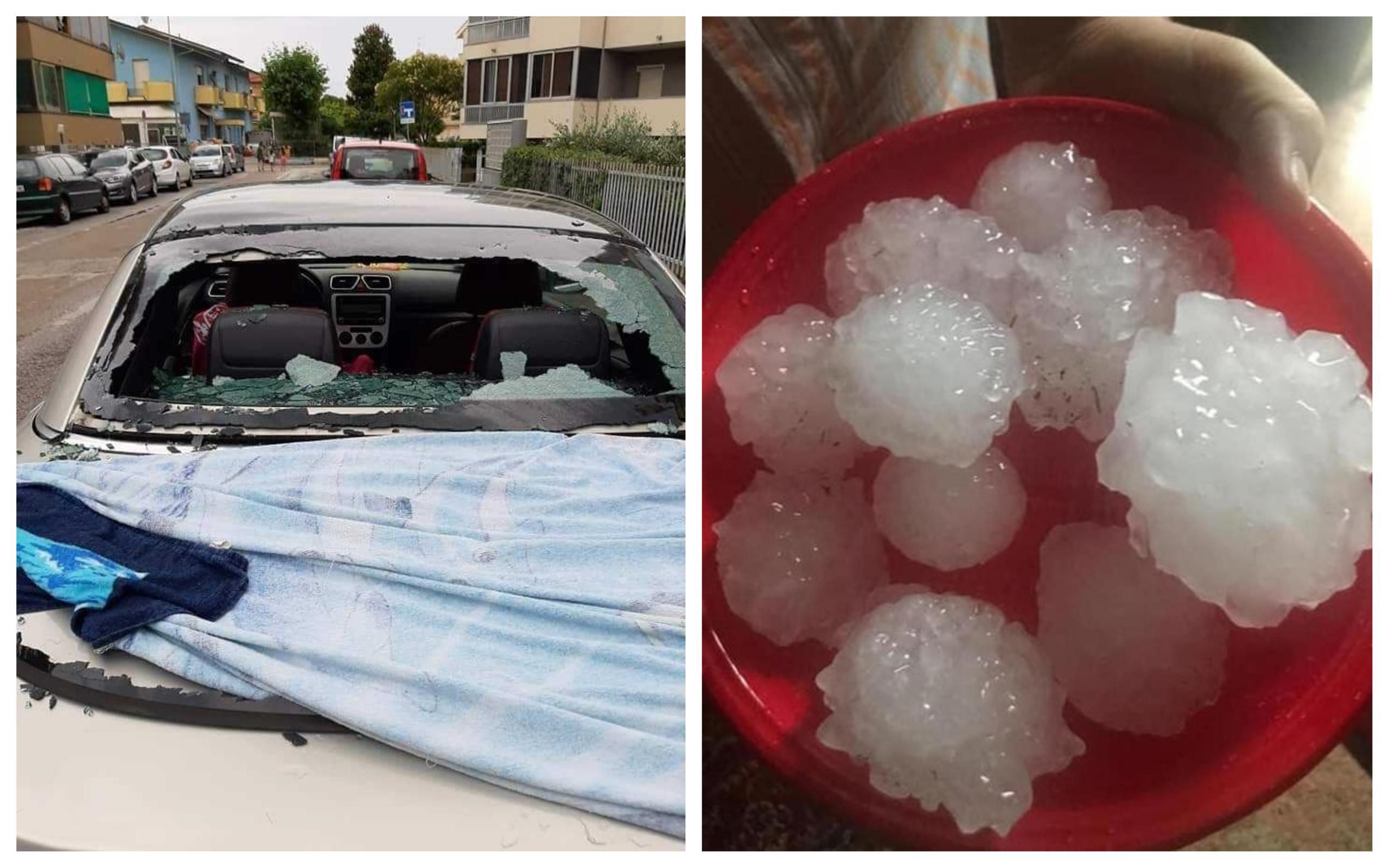 Град в Італії 10 липня 2019 розміром з тенісний м'яч – відео та фото Град в Італії 10 липня 2019 розміром з тенісний м'яч – відео та фото