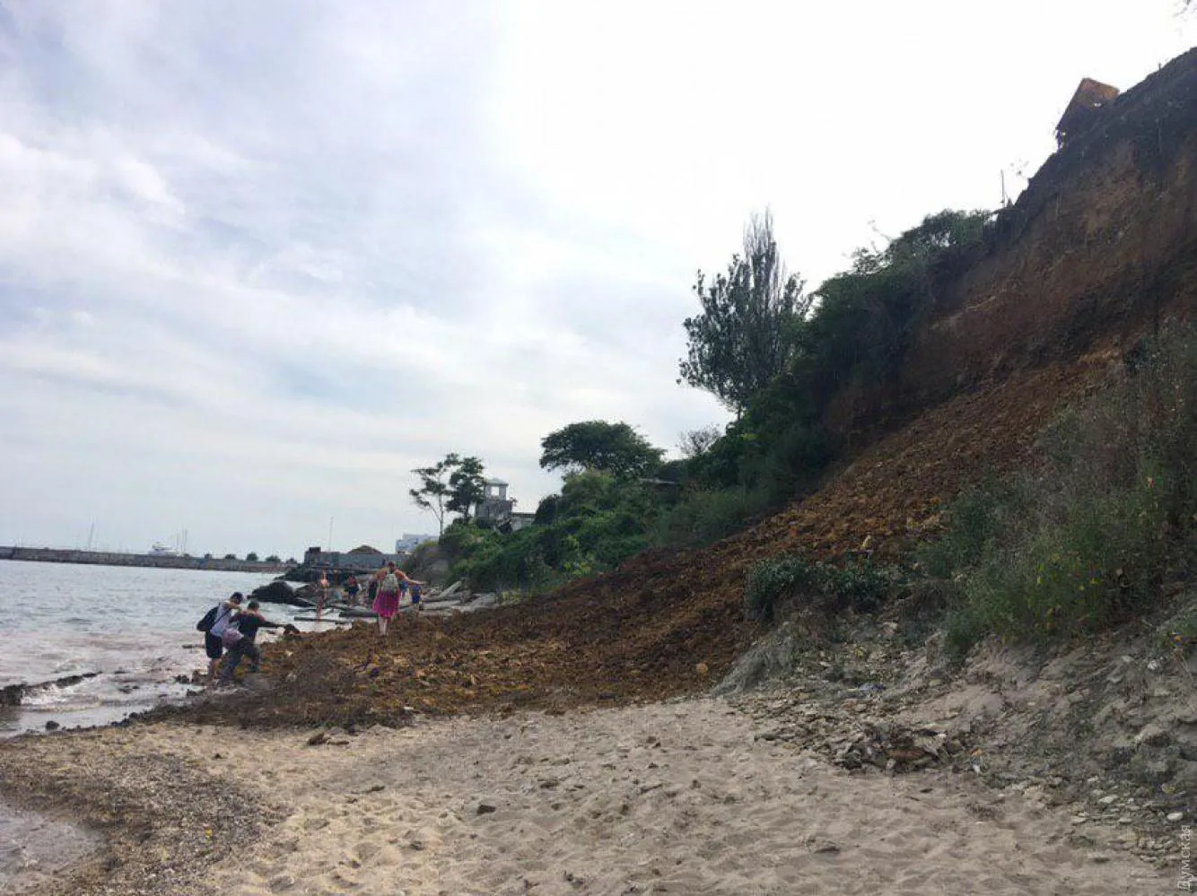 зсув Одеса пляж зсув Одеса пляж