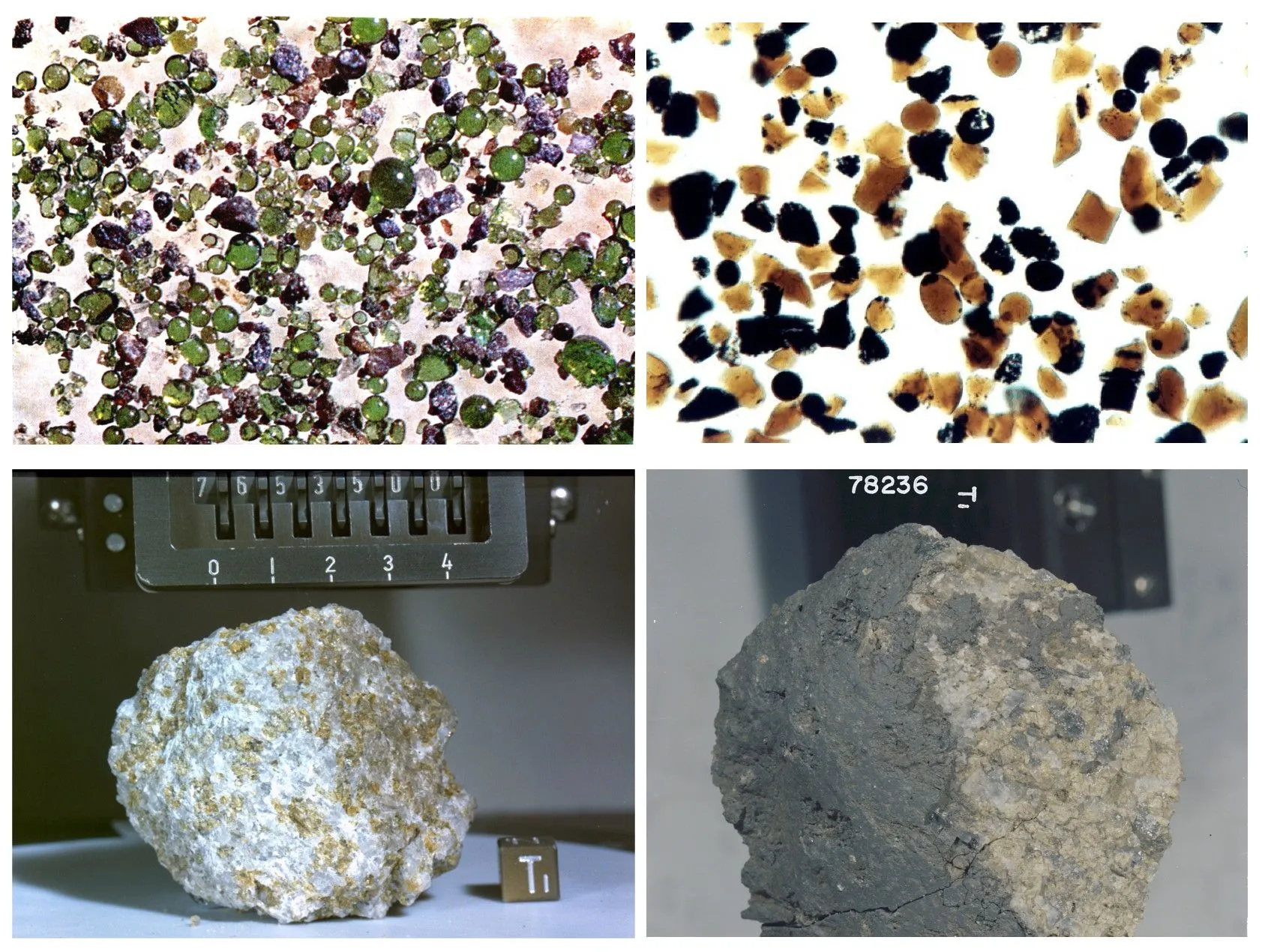 Зразки місячної поверхні Зразки місячної поверхні