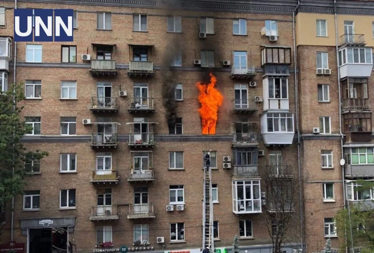 пожежа Київ Кловський спуск пожежа Київ Кловський спуск