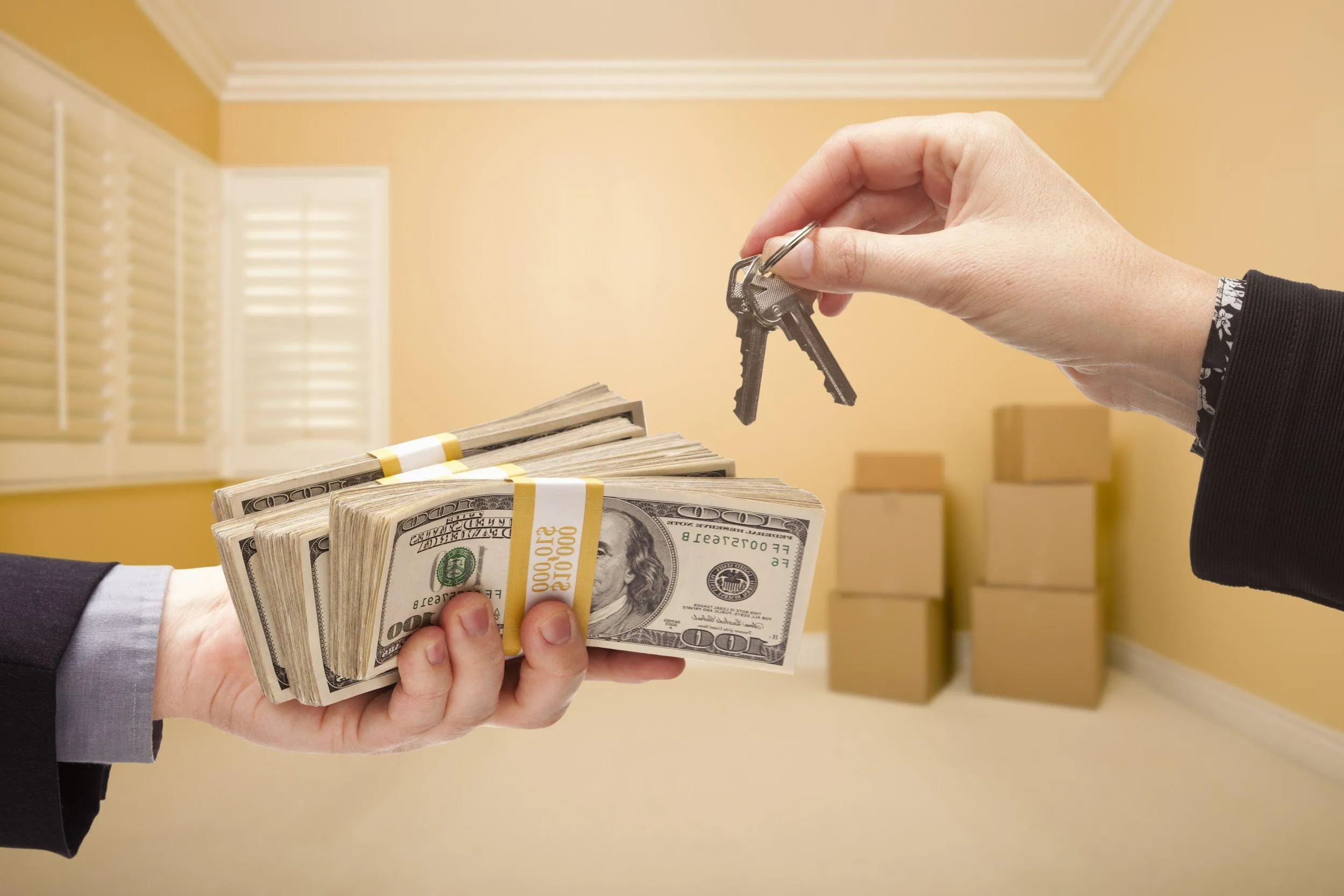 нерухомість ключі гроші купівля квартири