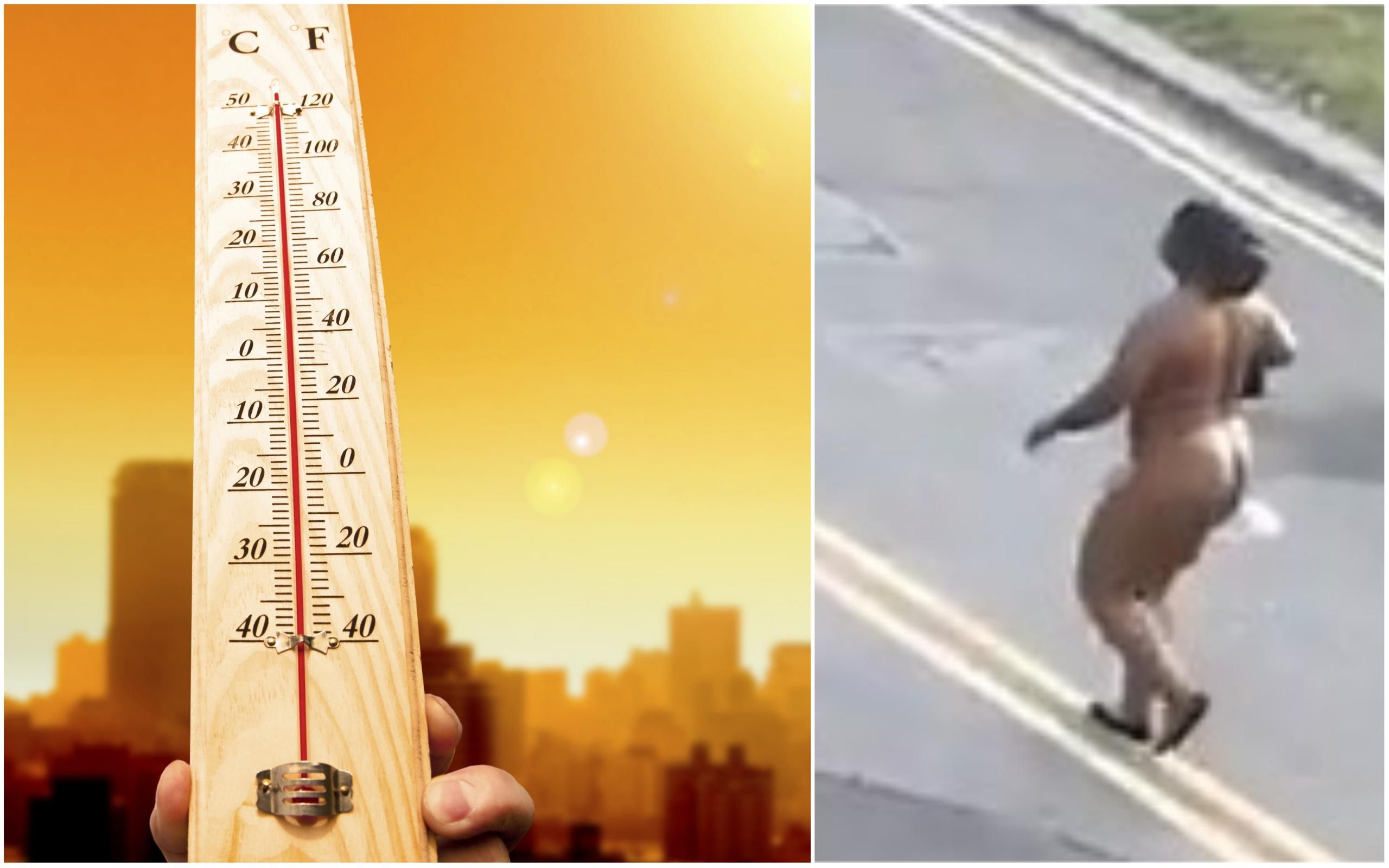 Жінка роздягнулась і погуляла голяка через шалену спеку у Лондоні: відео 18+