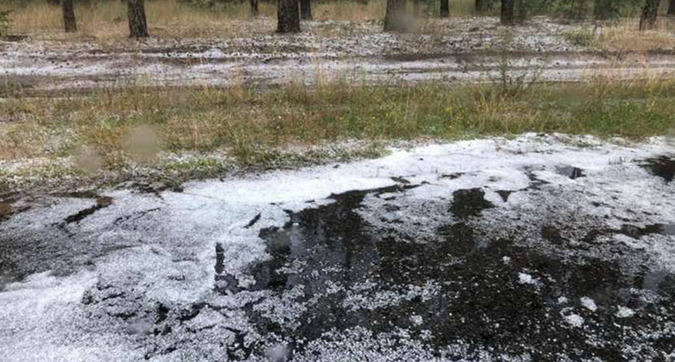 На Київщині випав сніг 5 серпня 2019 року і град