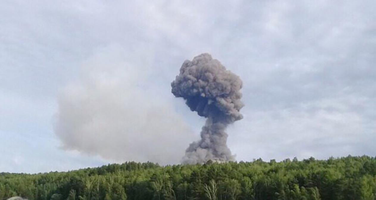 Взрыв склада боеприпасов под Ачинском в России - август 2019