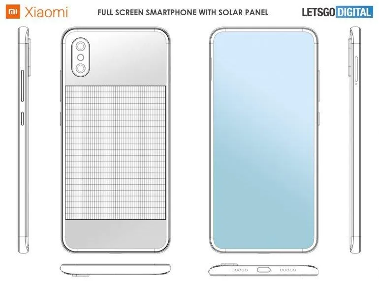 Xiaomi запатентувала смартфон з сонячними батареями