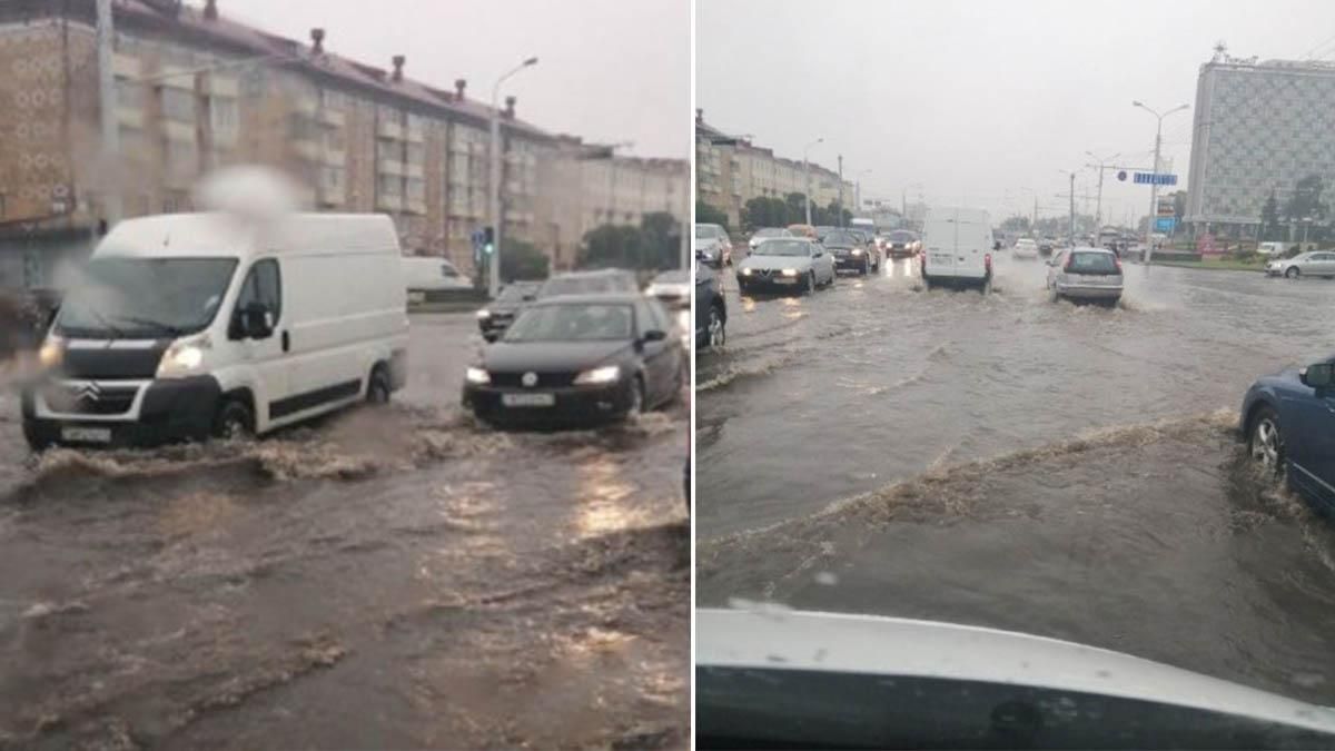 Потужний циклон затопив вулиці Мінська: фото та відео