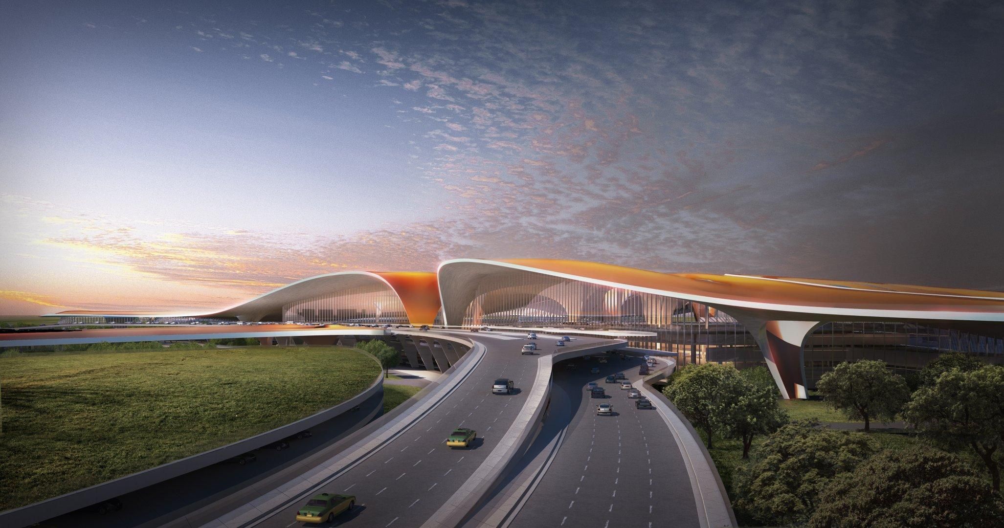 Крупнейший аэропорт мира достроили в Китае: 3D-тур и фото изнутри