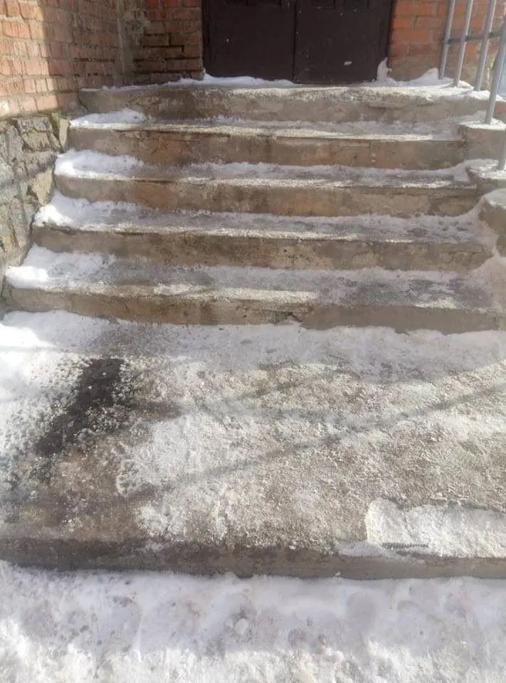 зима сходи лід зима сходи лід