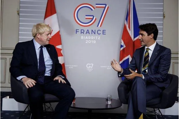 Джастін Трюдо і Борис Джонсон Джастін Трюдо і Борис Джонсон