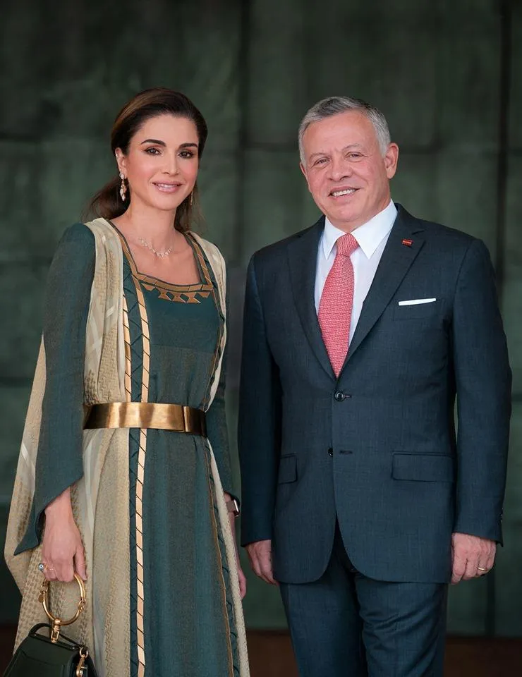 Офіційне фото короля і королеви Йорданії 