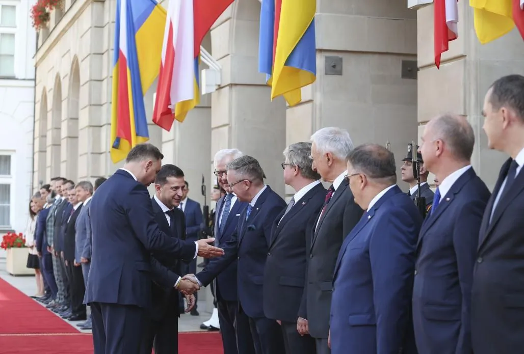 Зеленський Дуда Польща Зеленський Дуда Польща