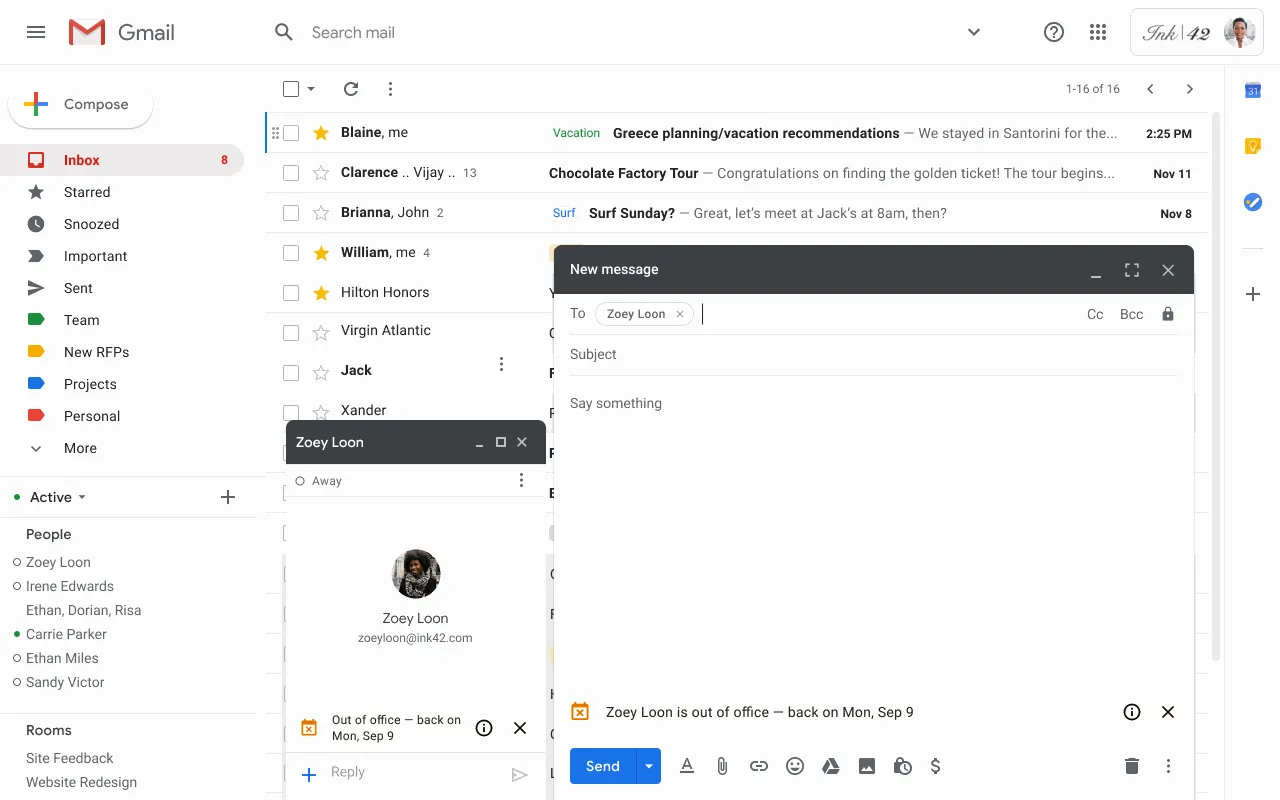 Нова функція Gmail Нова функція Gmail