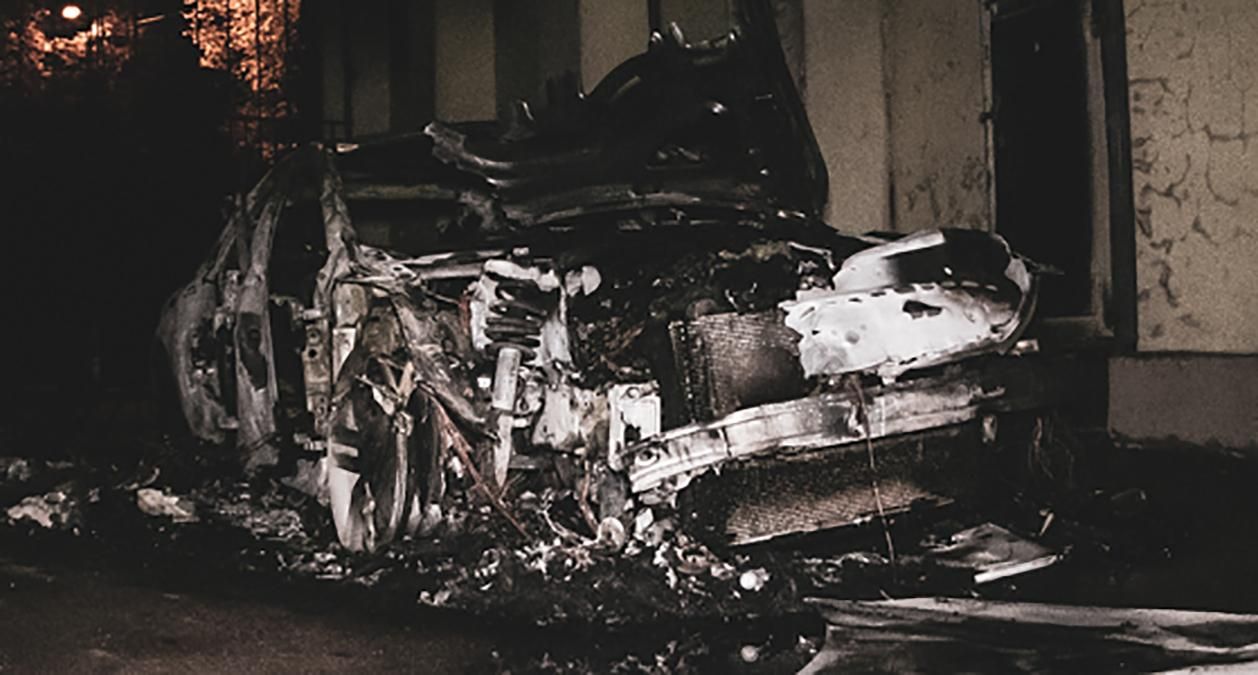 Невестке Гонтаревой сожгли авто в Киеве – фото, видео