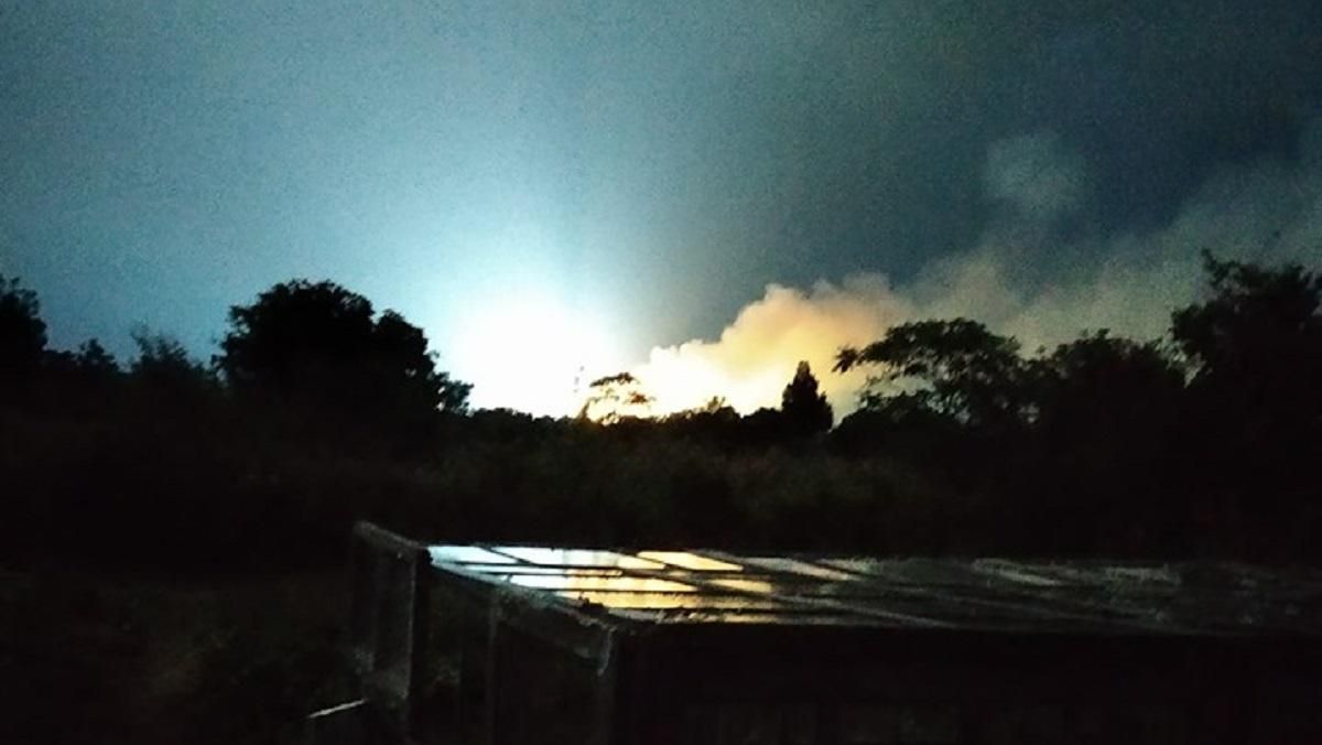 На запорожском курорте Приморск горит электроподстанция На запорожском курорте Приморск горит электроподстанция