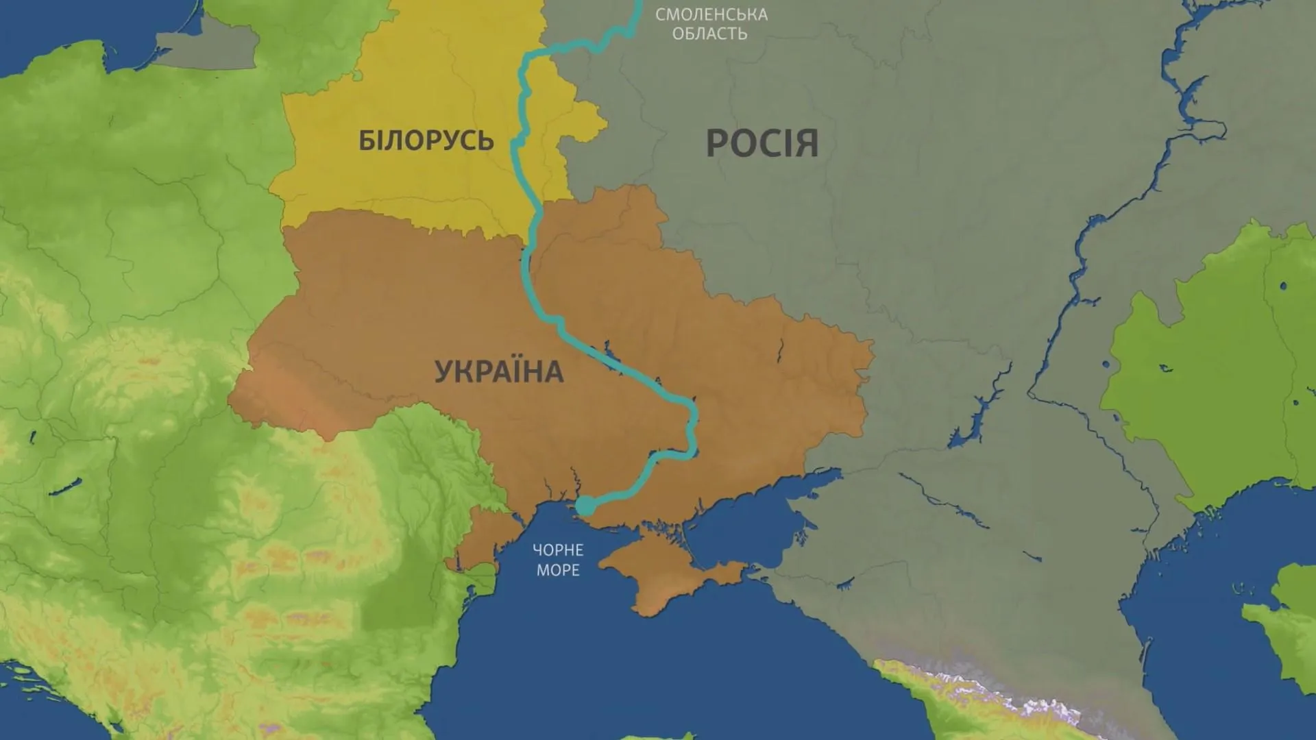 Г днепр где находится. Река Днепр на карте России и Украины. Днепр впадает в черное море карта. Река Днепр на карте России. Река Днепр на карте.