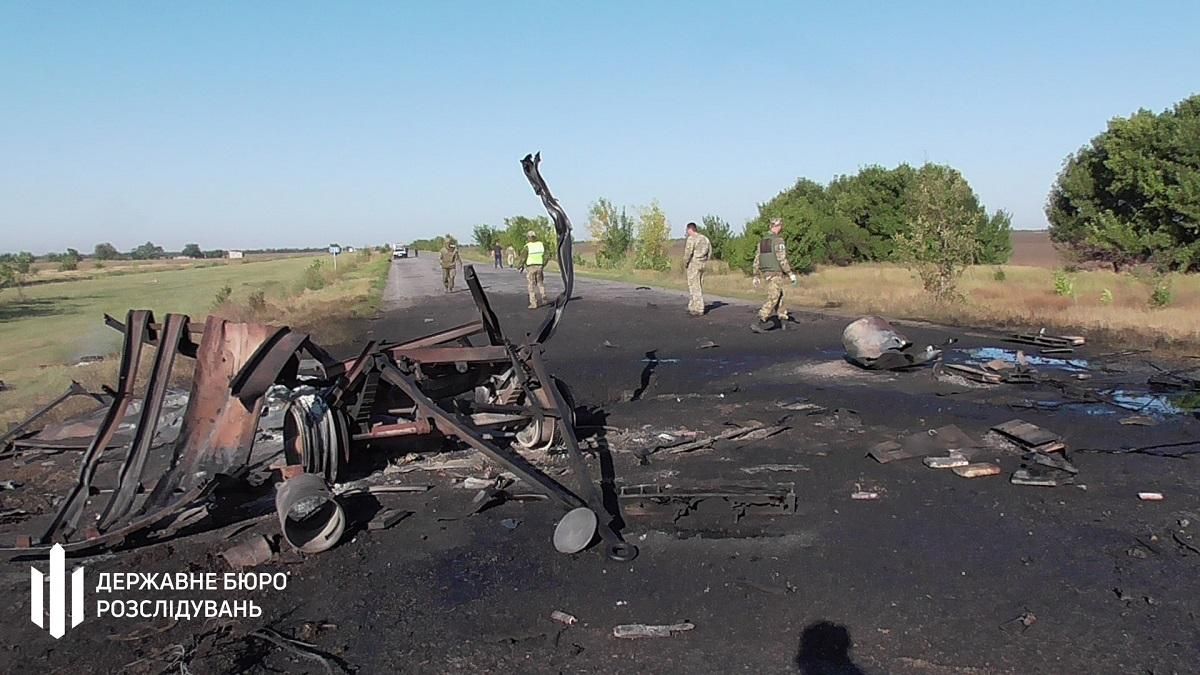 Під час передислокації військових на Херсонщині вибухнув причеп з пальним: фото