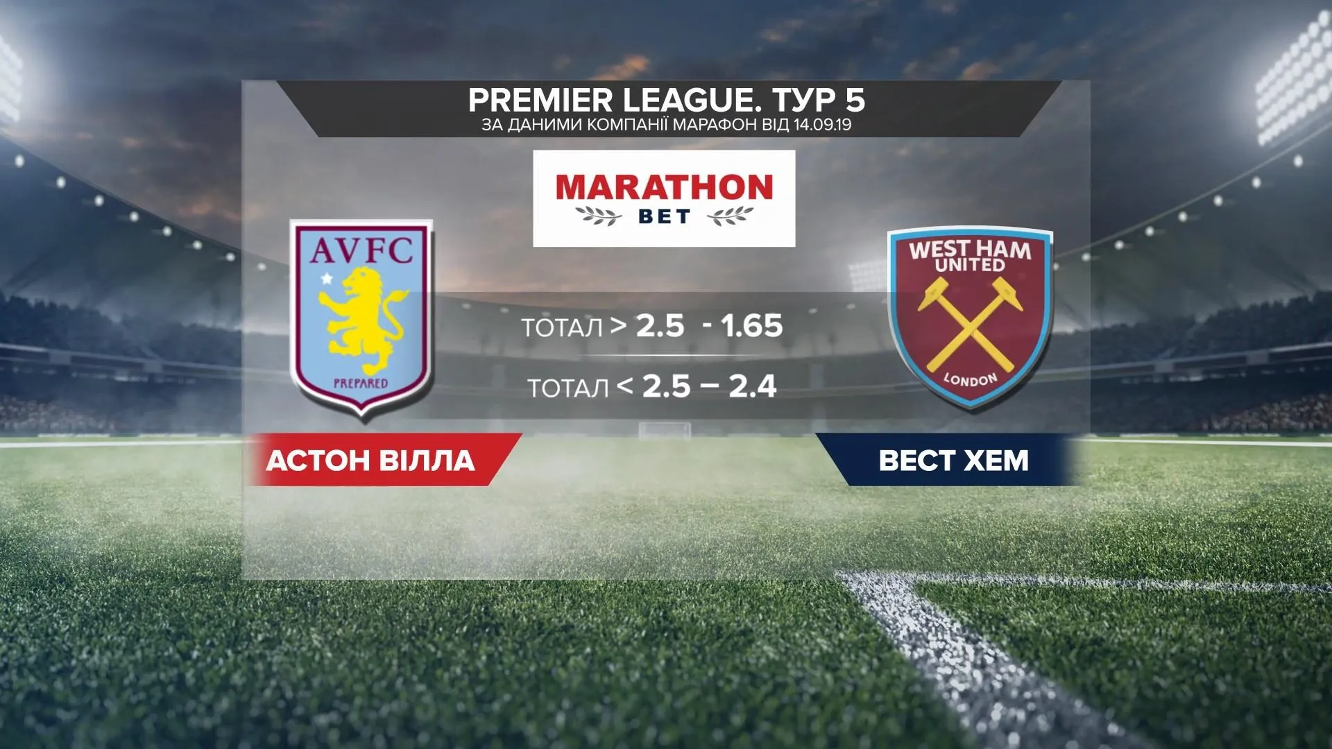 Матч Астон Вілла - Вест Хем букмекери Матч Астон Вілла - Вест Хем букмекери