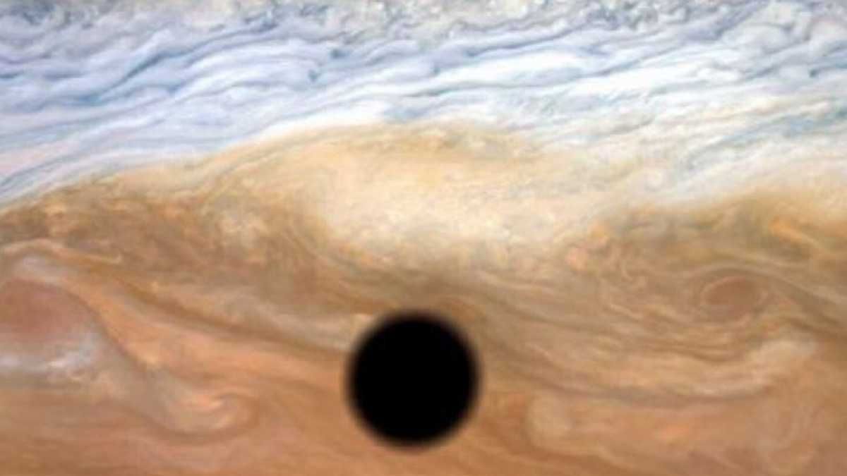 Как происходит затмение на Юпитере