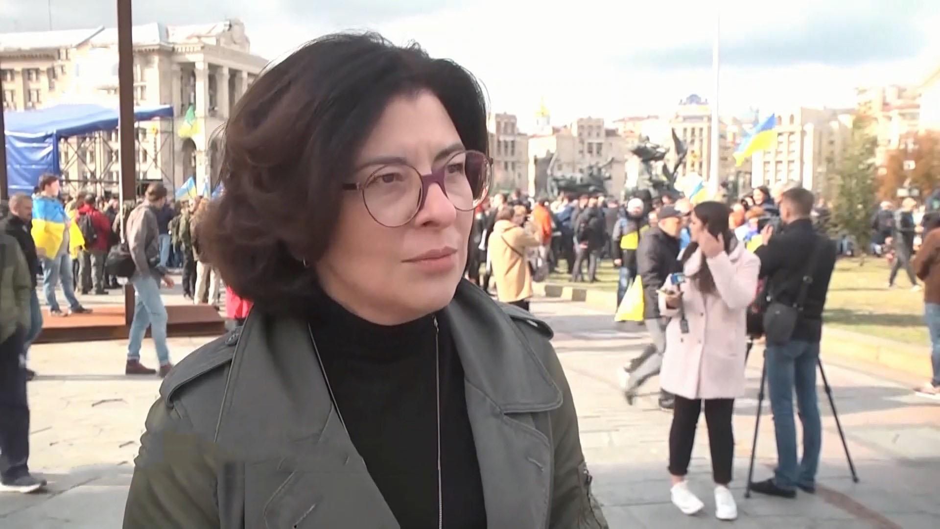 Немає ніякої формули Штайнмаєра, – Сироїд прийшла на акцію протесту "Зупинимо капітуляцію" Немає ніякої формули Штайнмаєра, – Сироїд прийшла на акцію протесту "Зупинимо капітуляцію"