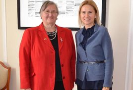 Заместитель главы ВР Елена Кондратюк приняла Посла Республики Хорватия в Украине Аницу Джамич