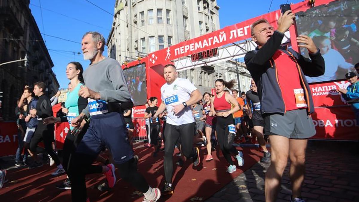 Садовый принял участие во Львовском полумарафоне: фото, видео