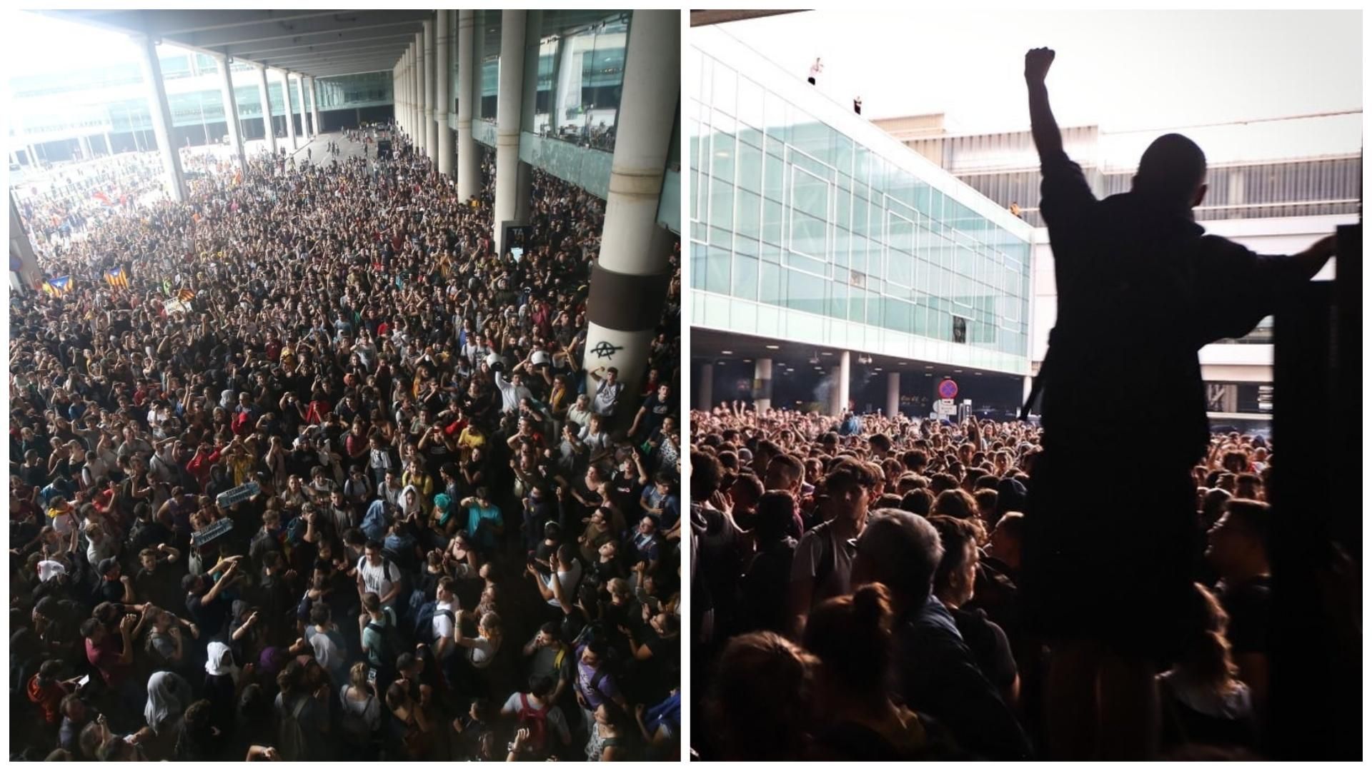 Массовые беспорядки в Барселоне: люди перекрыли международный аэропорт Массовые беспорядки в Барселоне: люди перекрыли международный аэропорт