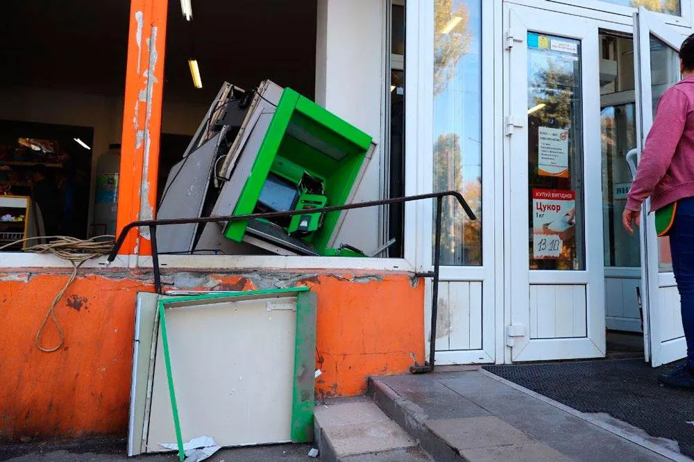 вибух підрив банкомат приватбанк Запоріжжя фото
