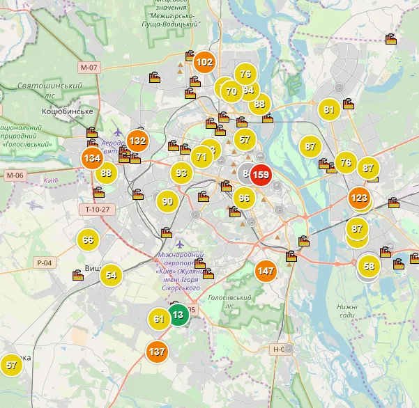 забруднене повітря київ забруднене повітря київ