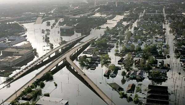 Затоплений Новий Орлеан через ураган 