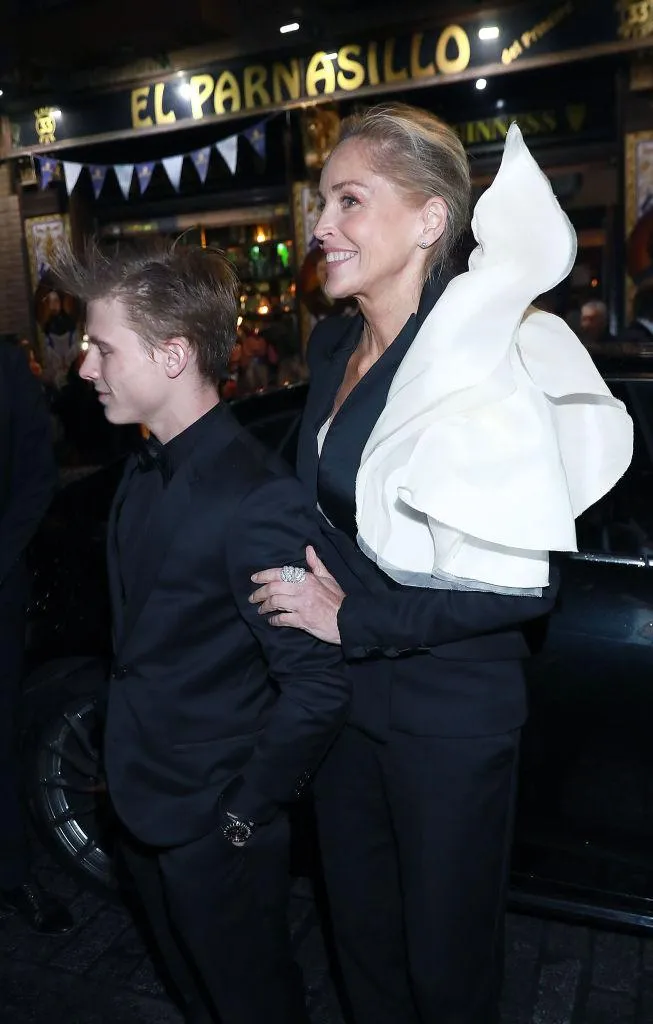 Шерон Стоун з сином Роаном 