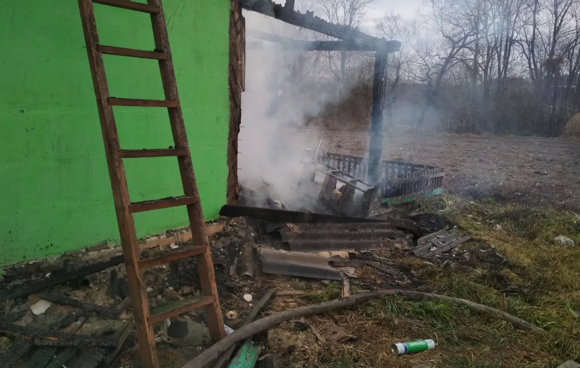 Пожежа спалахнула в будинку на Житомирщині Пожежа спалахнула в будинку на Житомирщині