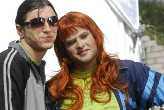 Притула і Молочний на зйомках Притула і Молочний на зйомках