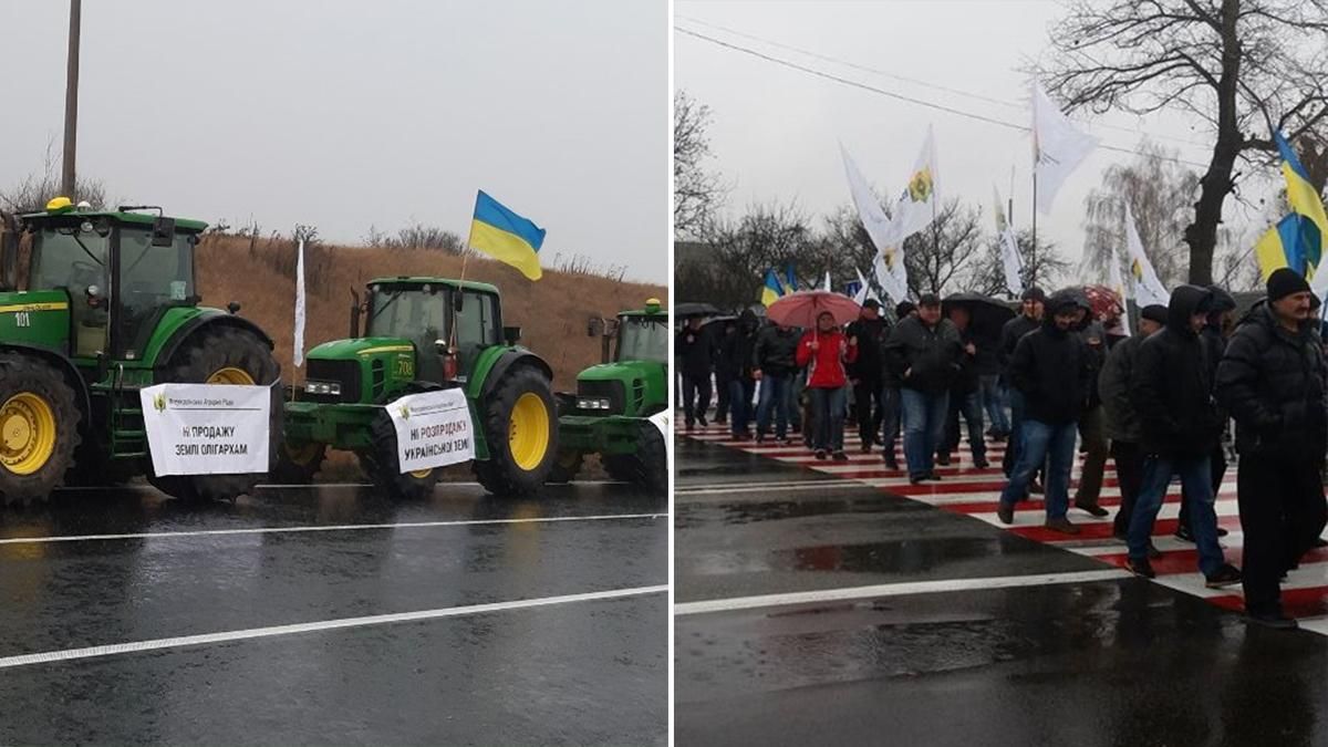 Аграрії перекрили дороги проти продажу землі: де перекрили 11.11.2019 Аграрії перекрили дороги проти продажу землі: де перекрили 11.11.2019