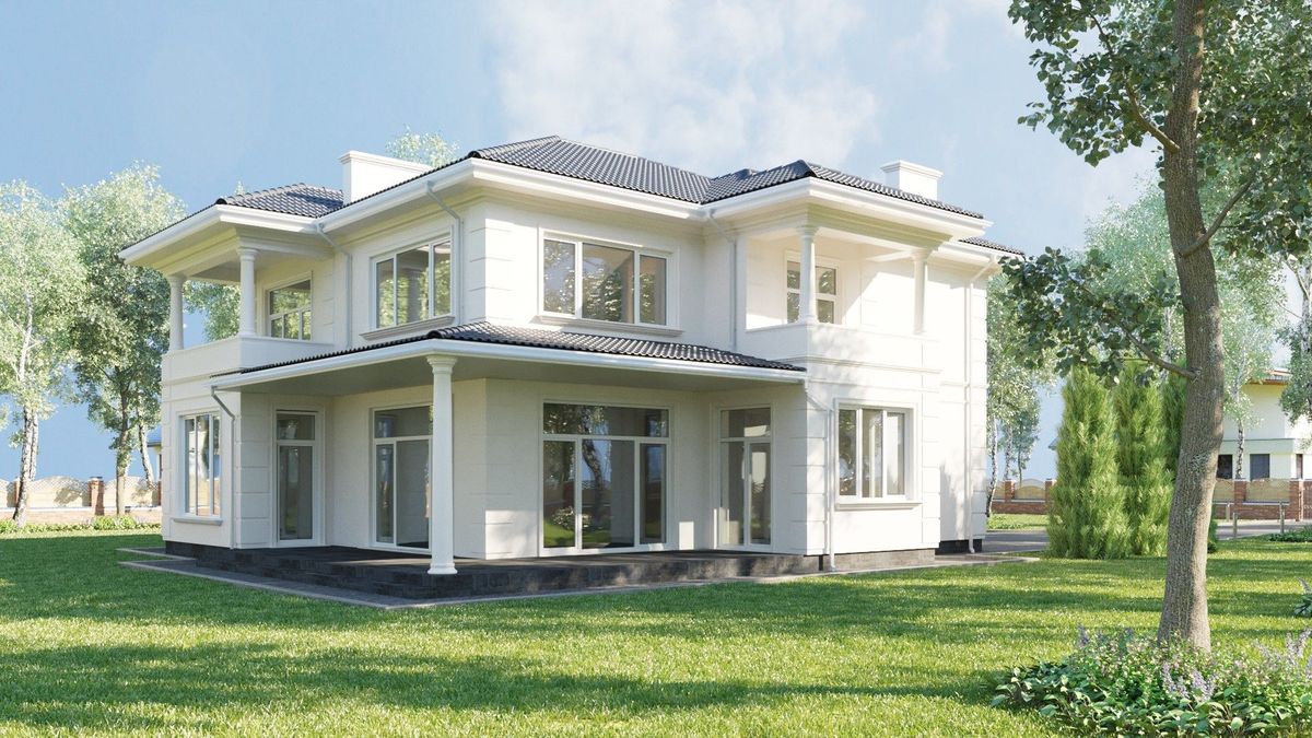 Оформление фасада загородного дома – популярные стили: фото - Новости .