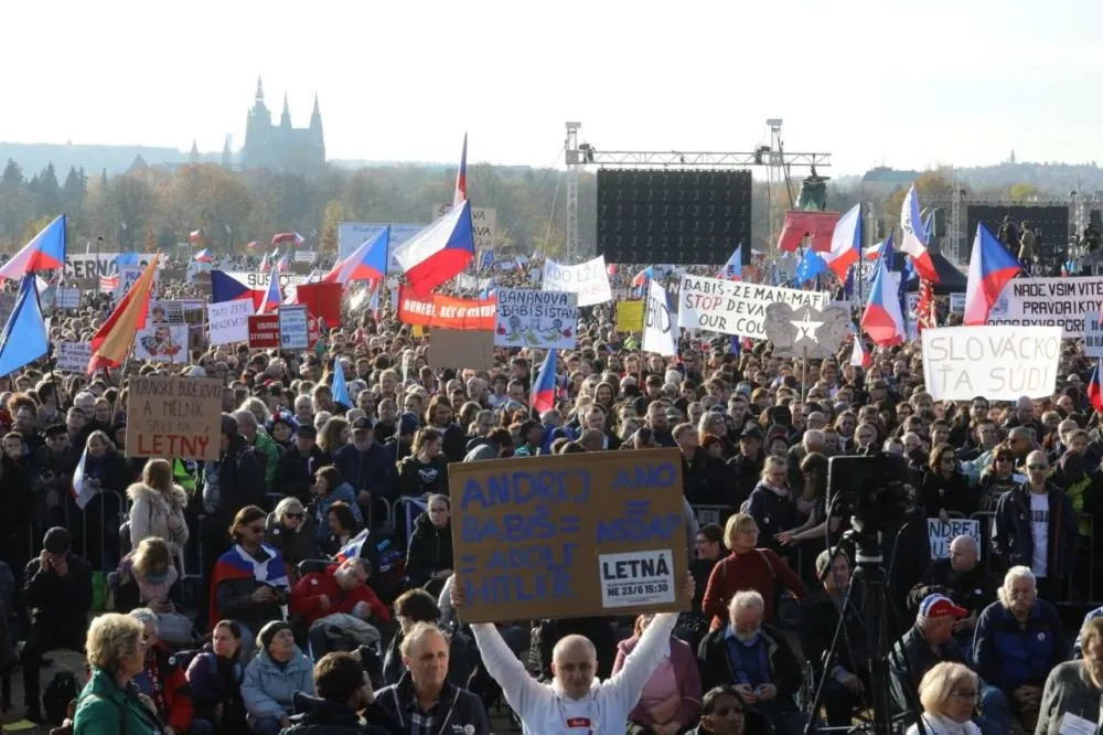 Протести у Чехії 