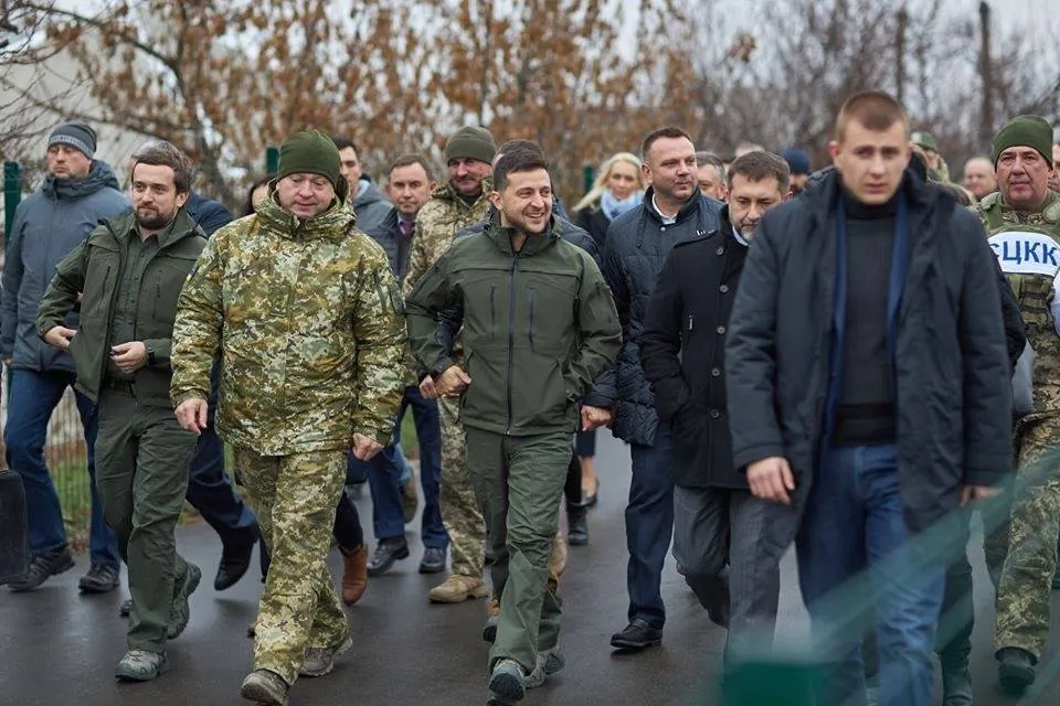 Відкриття Зеленським мосту в Станиці Луганській