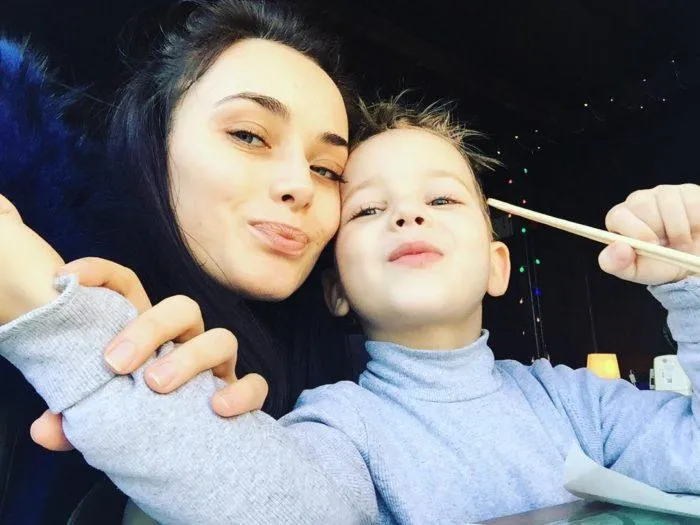 Ксенія Мішина з сином Ксенія Мішина з сином