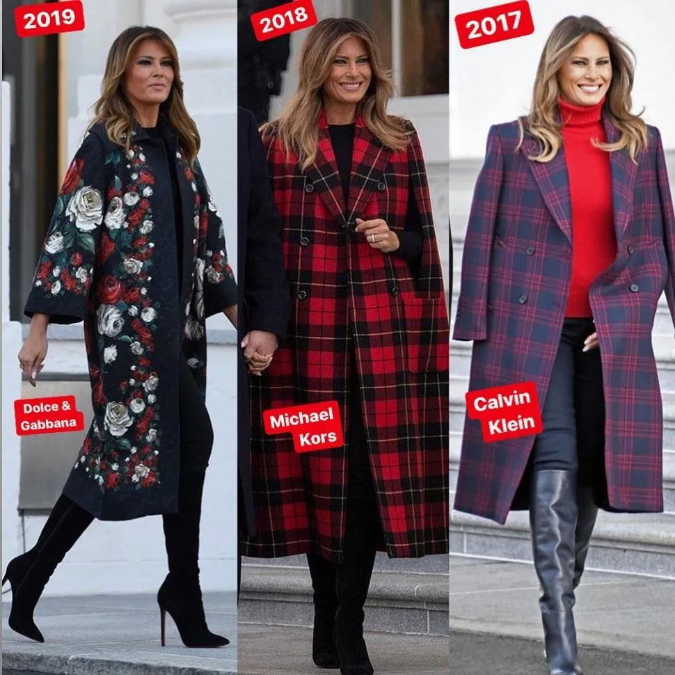 Меланія Трамп у новорічних образах Меланія Трамп у новорічних образах