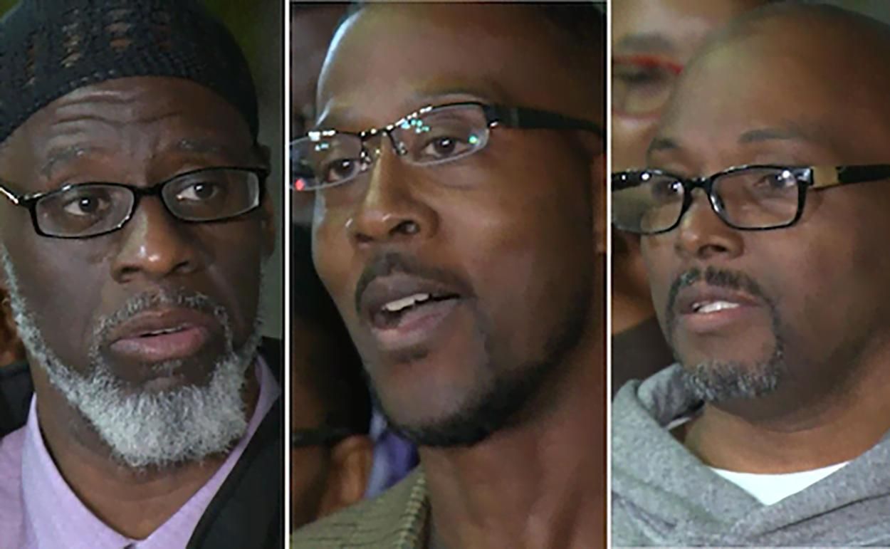Трое мужчин, отсидевших 36 лет за решеткой, оказались невиновными: трогательное видео