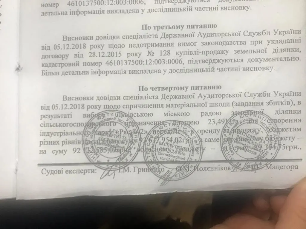 Звинувачення Садовому Звинувачення Садовому