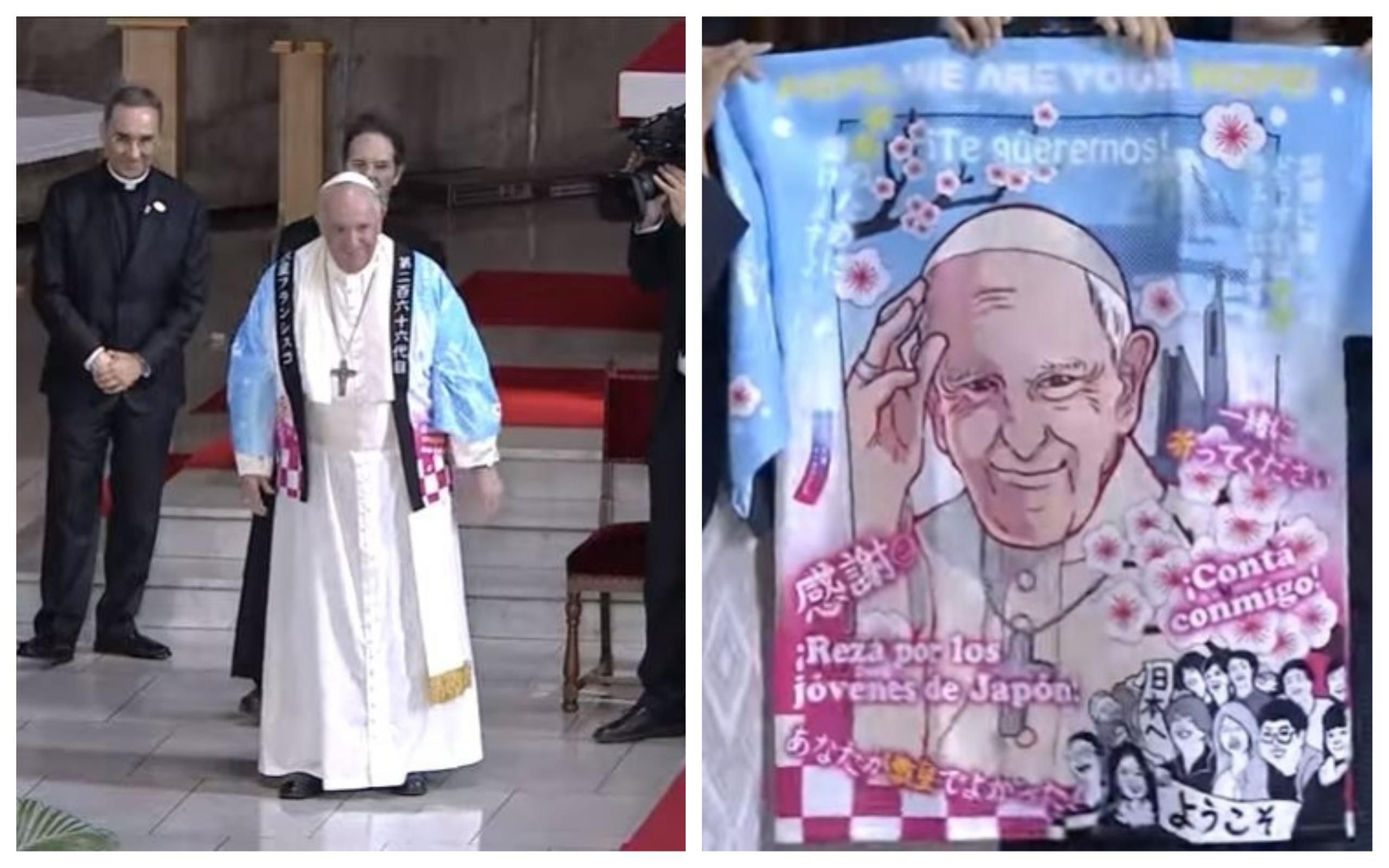 Папі Римському подарували милу накидку з аніме: фото, відео Папі Римському подарували милу накидку з аніме: фото, відео