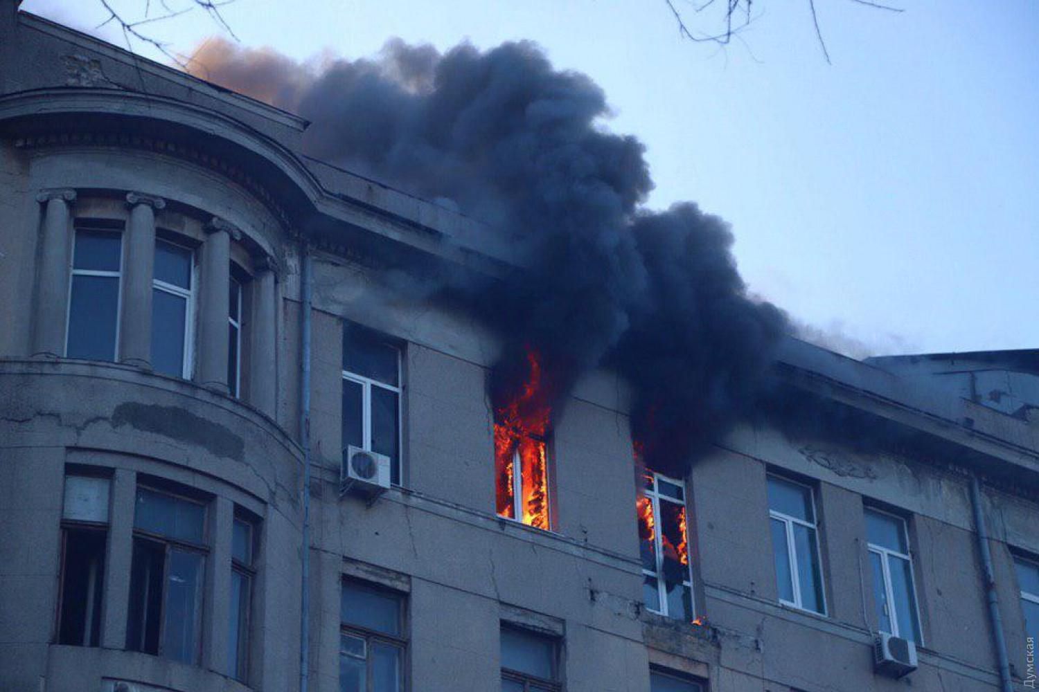 Пожар в колледже Одессы 4 декабря 2019 – погибла студентка 17 лет