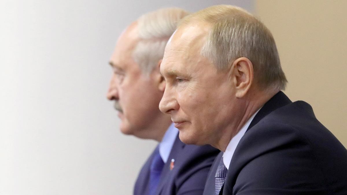 Путин и Лукашенко в Сочи - казус со светом на встрече 