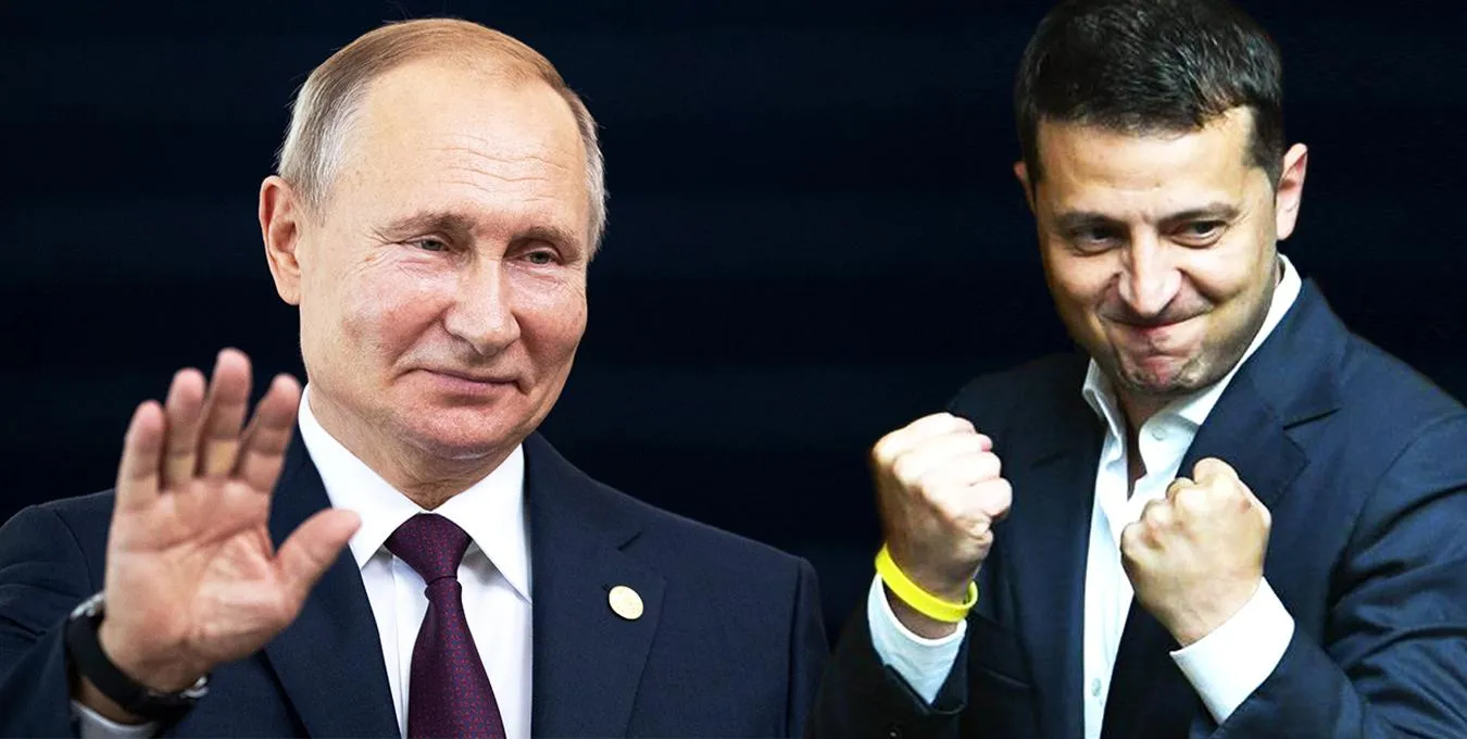 Володимир Путін та Володимир Зеленський Володимир Путін та Володимир Зеленський