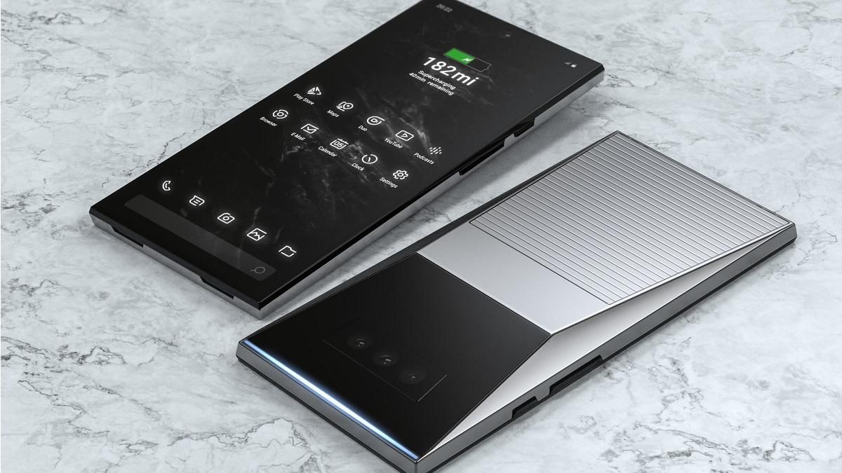 Появились снимки Tesla Phone: аппарат ярко выделяется среди привычных смартфонов Появились снимки Tesla Phone: аппарат ярко выделяется среди привычных смартфонов