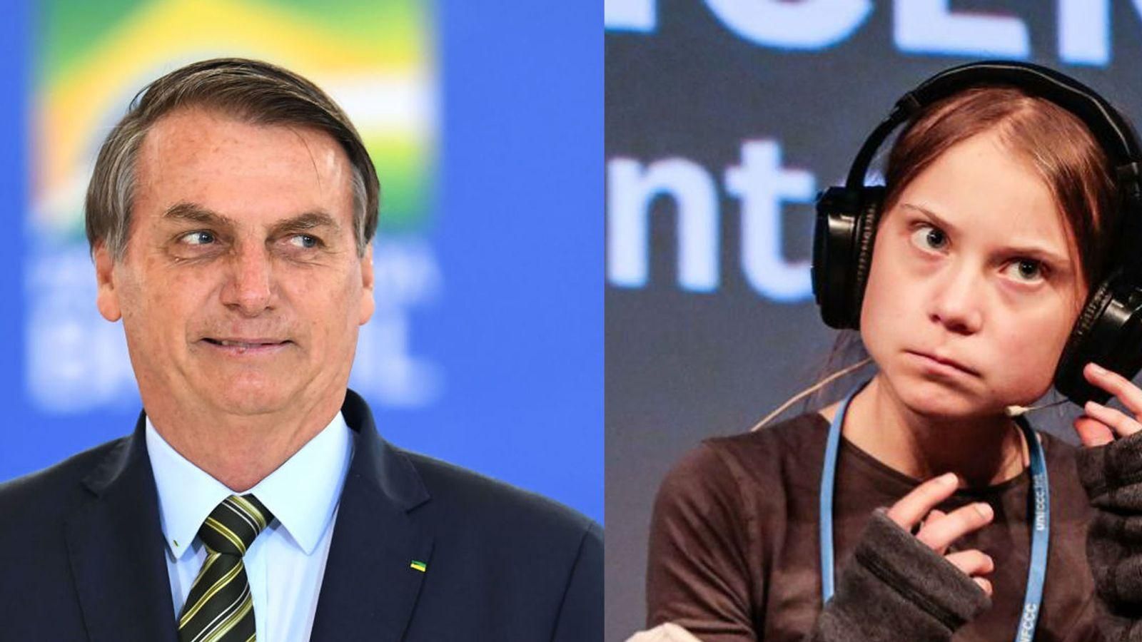 Президент Бразилії обізвав  Грету Тунберг "соплячкою"