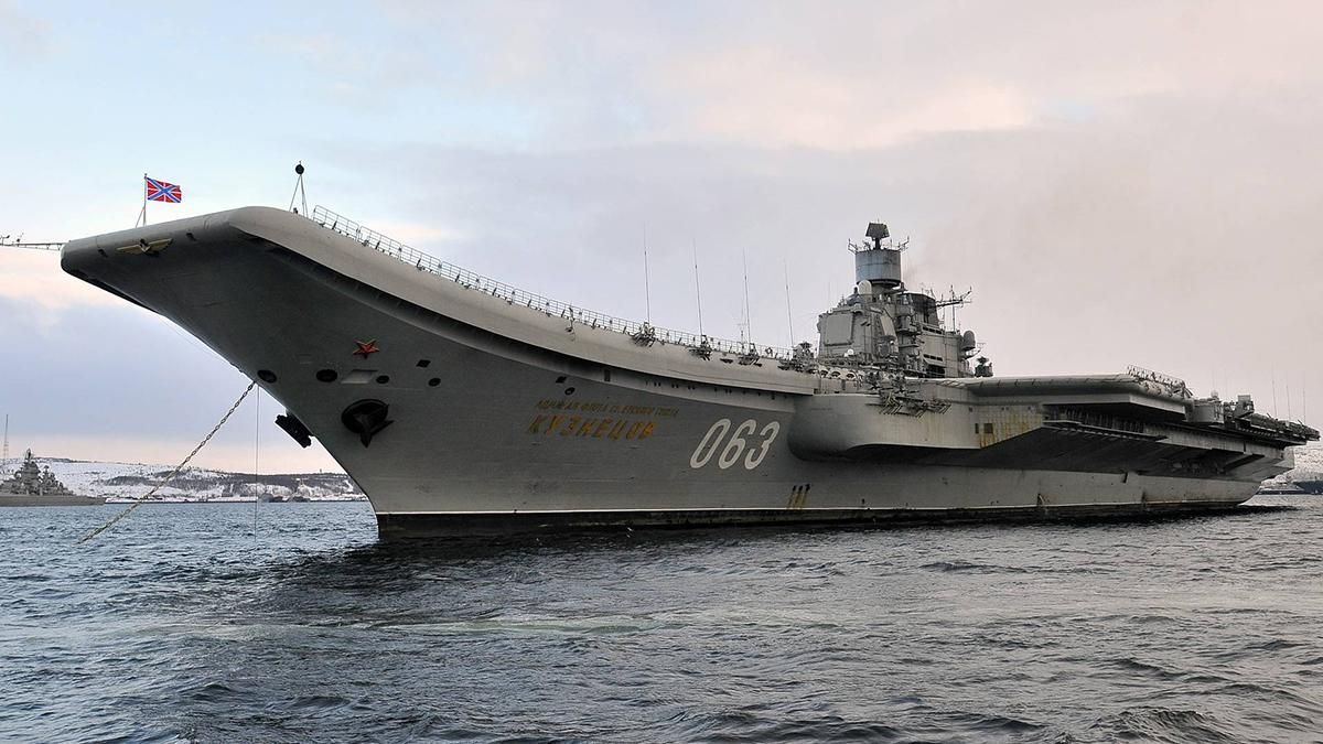 "Адмірал Кузнєцов" горить: пожежа на крейсері 12 грудня 2019 року