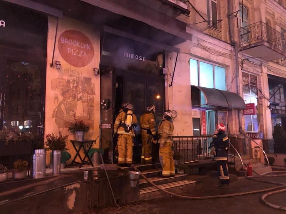 В центре Киева горел ресторан - 13 декабря 2019 - 24 Канал