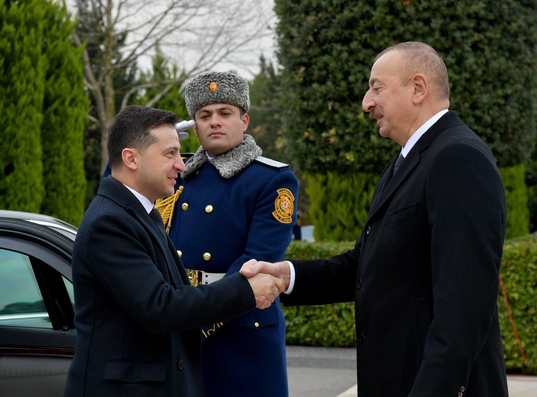 Президенти Зеленський та Алієв проводять зустріч в Баку: фото, відео